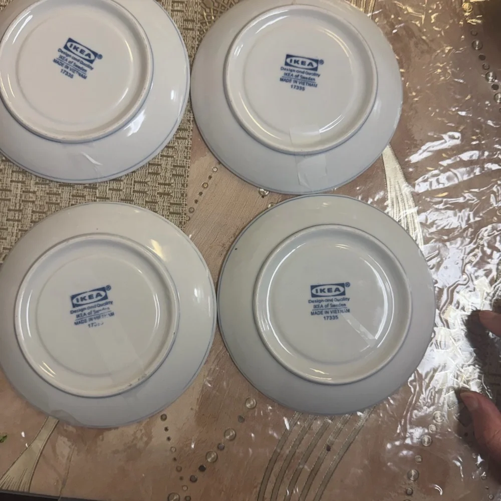 IKEA Classic White Dinner Plates Set